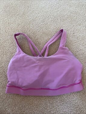 Women’s Lilac Crossback Sports Bra - Comfortable Support